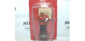 Bombero con traje de intervención Alemania 1990 Figura Plomo