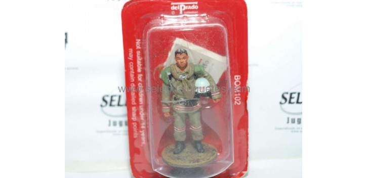 Bombero con traje ignífugo Mongolia 2004 Figura Plomo 1/30