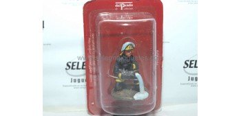 Bombero con traje ignífugo Punta Arenas Chile 1995 Figura Plomo