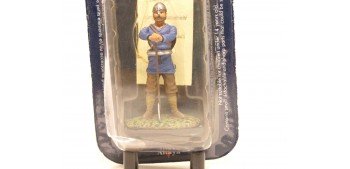 Guerrero Sajon Siglo IX soldado plomo escala 54 mm Altaya