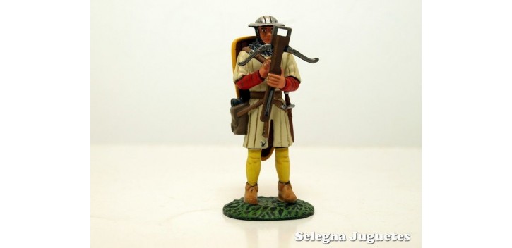 BALLESTERO GENOVES SIGLO XIV SOLDADO PLOMO 54 mm escala 1/32