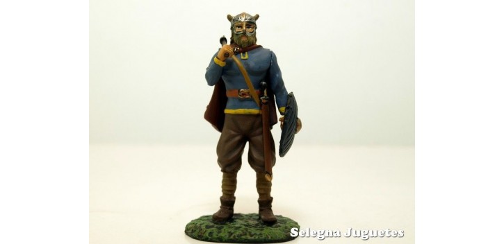 Vikingo Siglo IX soldado plomo tamaño 54 mm escala 1/32 Altaya