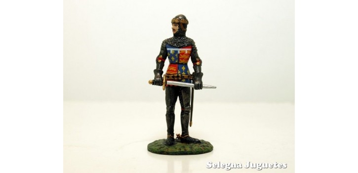 El Principe Negro Siglo XIV soldado plomo escala 54 mm Altaya