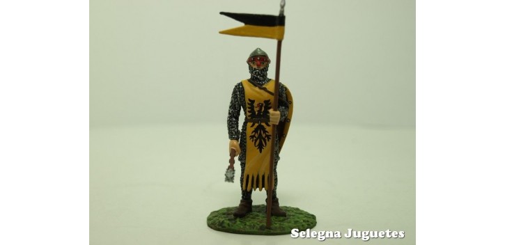 Soldado Aleman Siglo XIV soldado plomo escala 54 mm Altaya