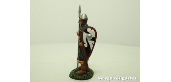 Guerrero Normando Siglo XI soldado plomo escala 54 mm Altaya