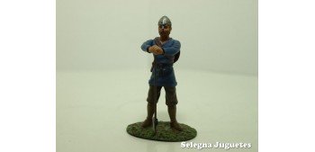 Guerrero Sajon Siglo IX soldado plomo escala 54 mm Altaya