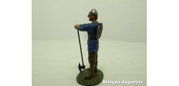 Guerrero Sajon Siglo IX soldado plomo escala 54 mm Altaya