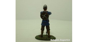 Guerrero Sajon Siglo IX soldado plomo escala 54 mm Altaya