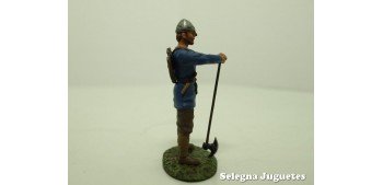 Guerrero Sajon Siglo IX soldado plomo escala 54 mm Altaya